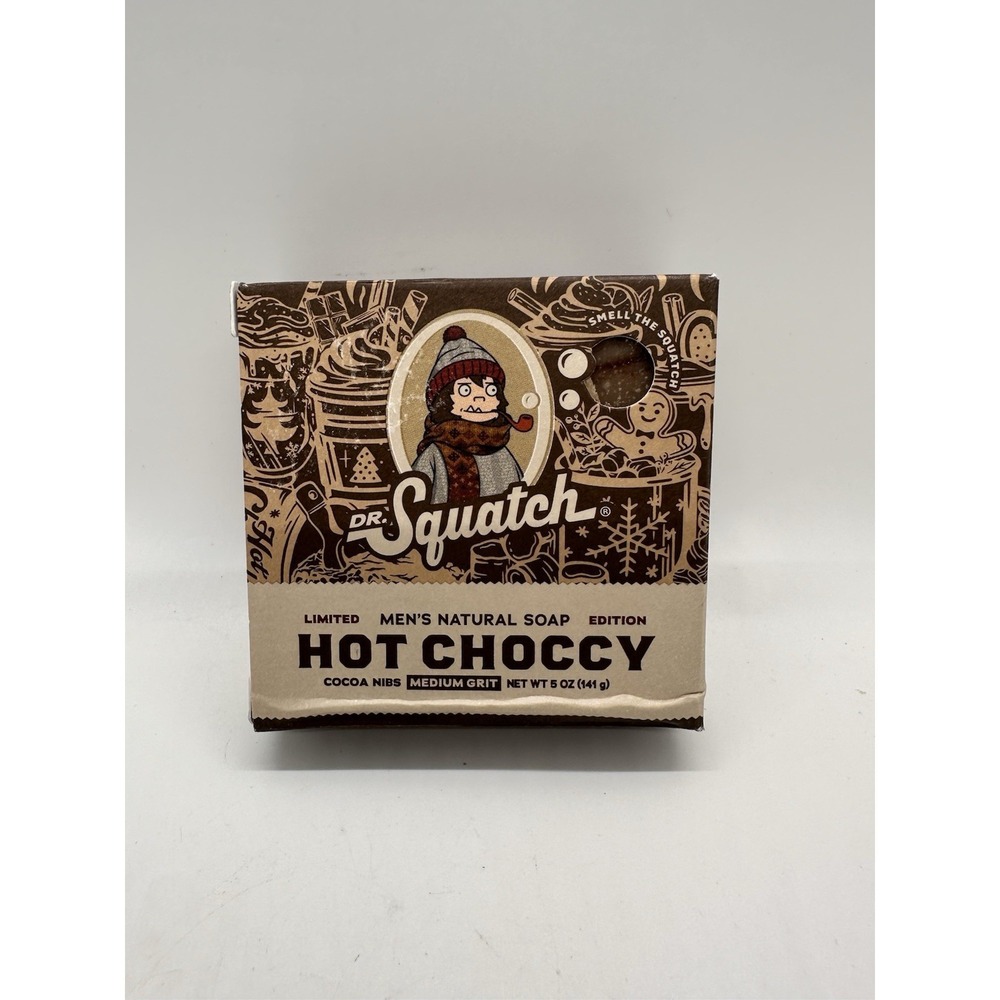Dr Squatch Hot Choccy Soap Bar Limited Edition Cocoa Nibs 5oz Men's